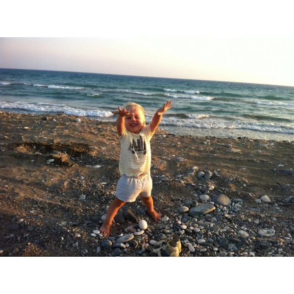 Egor is 2 years old. Cyprus, 2014