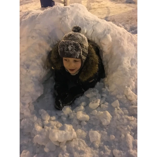 Winter in Obninsk, Russia, 2018