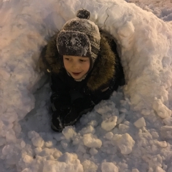 Winter in Obninsk, Russia, 2018